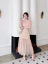 Round Neck Sleeveless Tulle Hem Dress